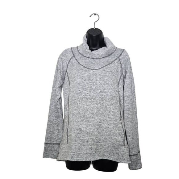 Kuhl Lea Sweater Size Medium Pullover Gray Funnel Neck - Picture 1 of 7
